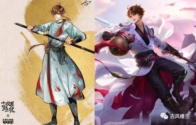 王者荣耀:当男神团穿上了古装,李白太帅气,百里守约有点像女生