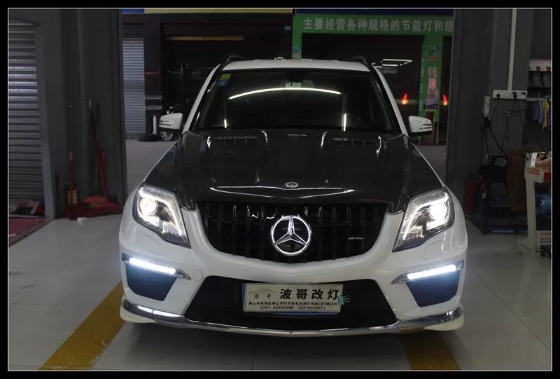 瞬间高大上, 奔驰glk升级高配大灯总成