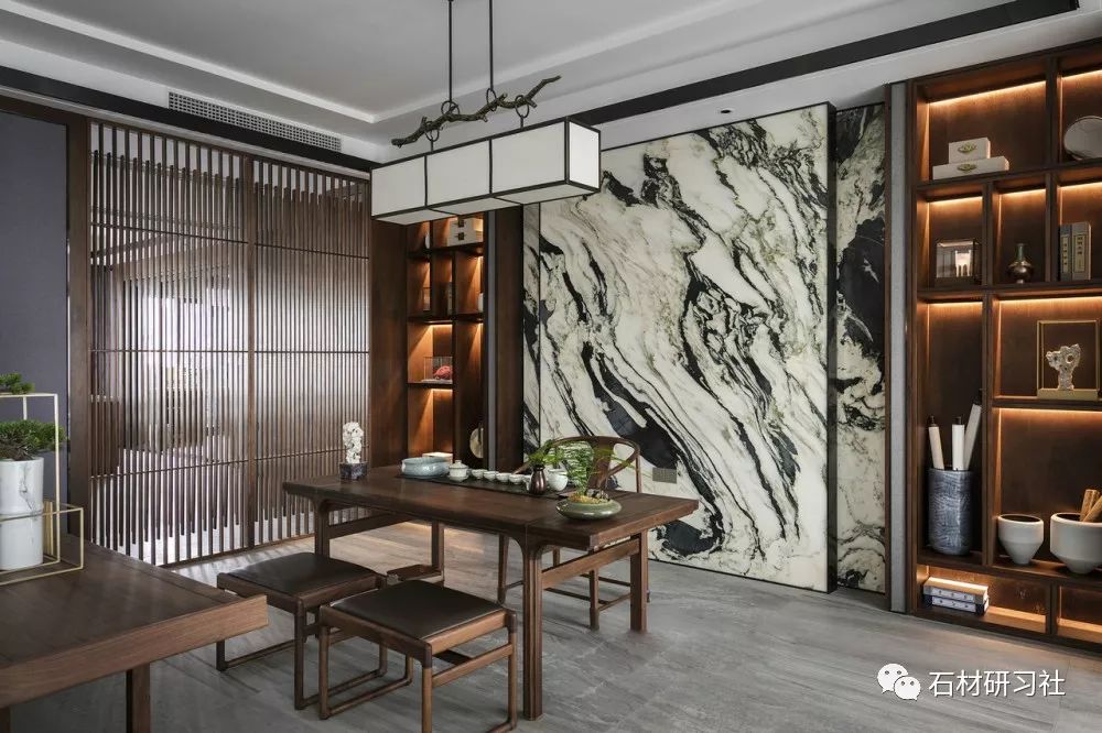 大理石是新中式风格的精髓所在