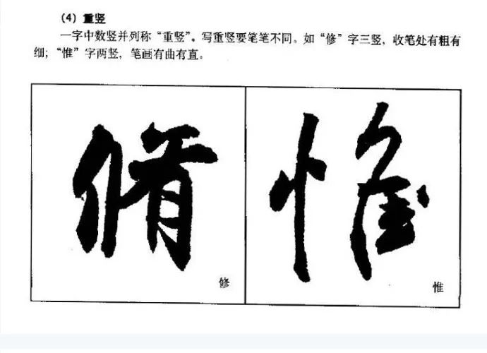 王羲之行書基本筆畫橫法豎法詳解