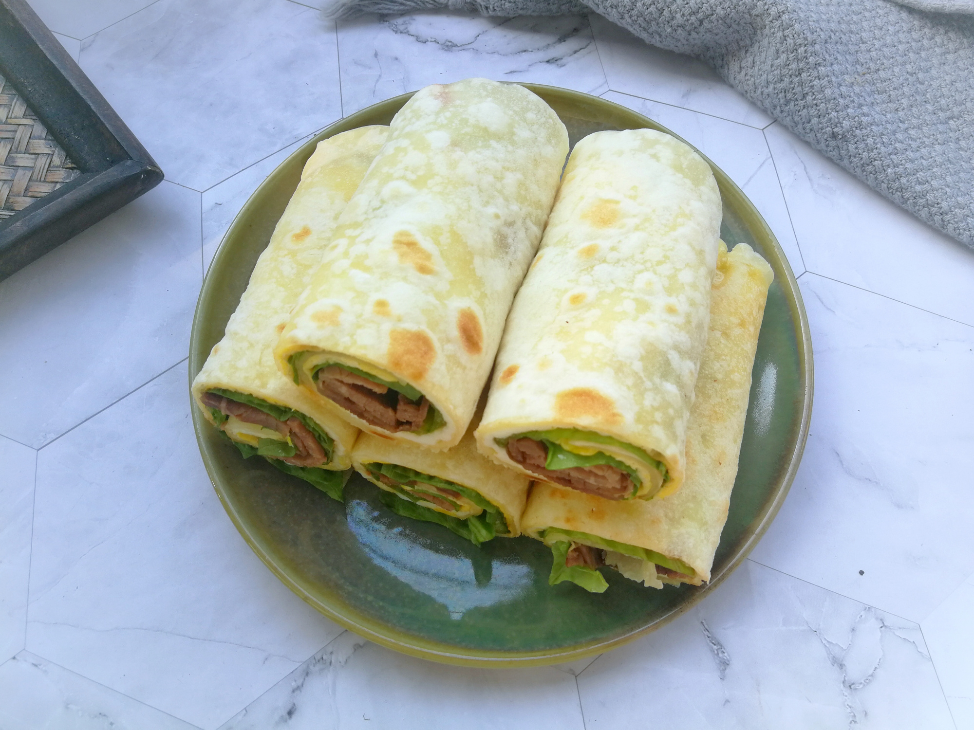 不发面不烫面教你做柔软劲道的牛肉卷饼给孩子做早餐正合适