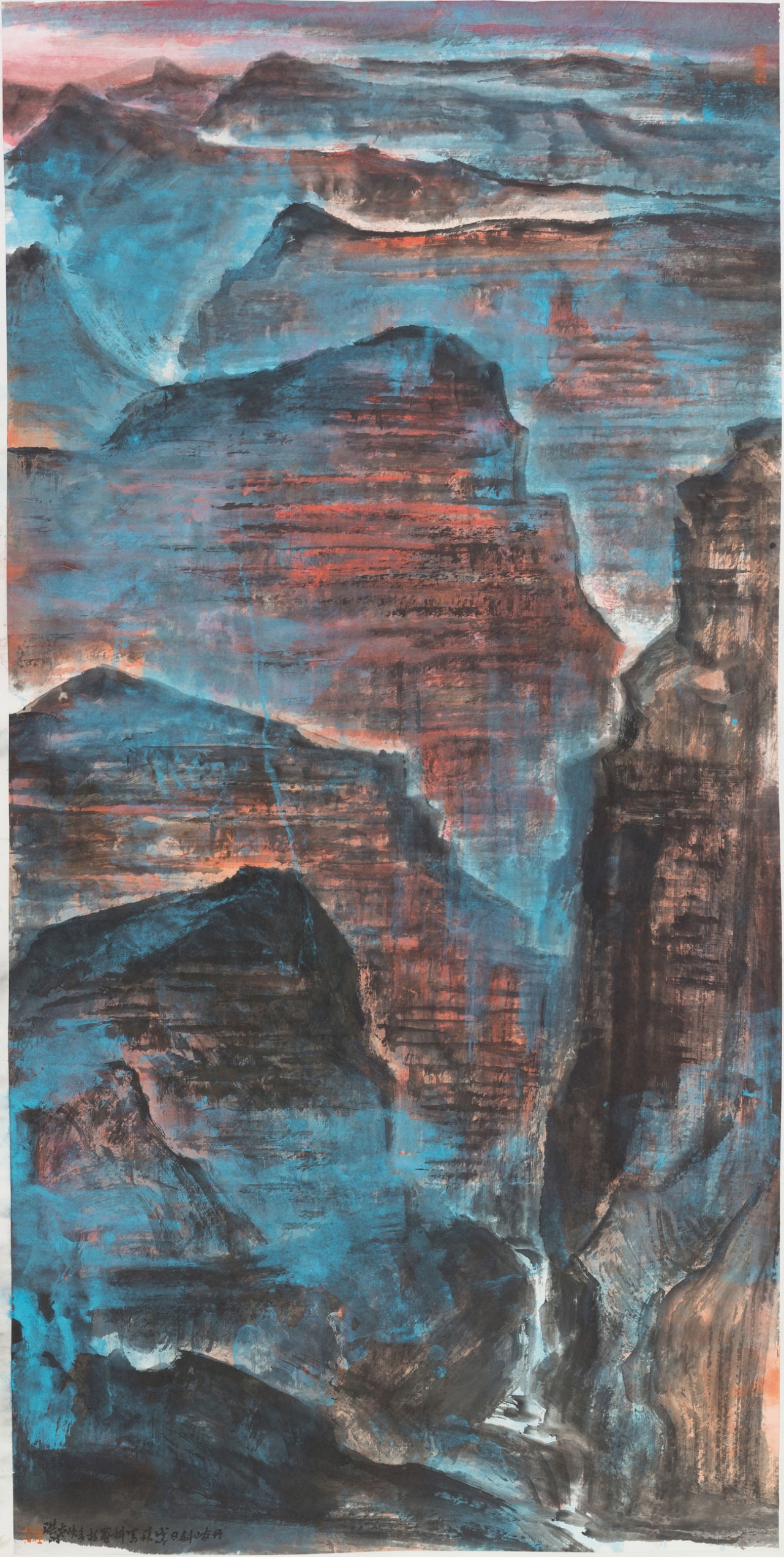 晴峦积翠流光云影洪波加州山水作品展系列