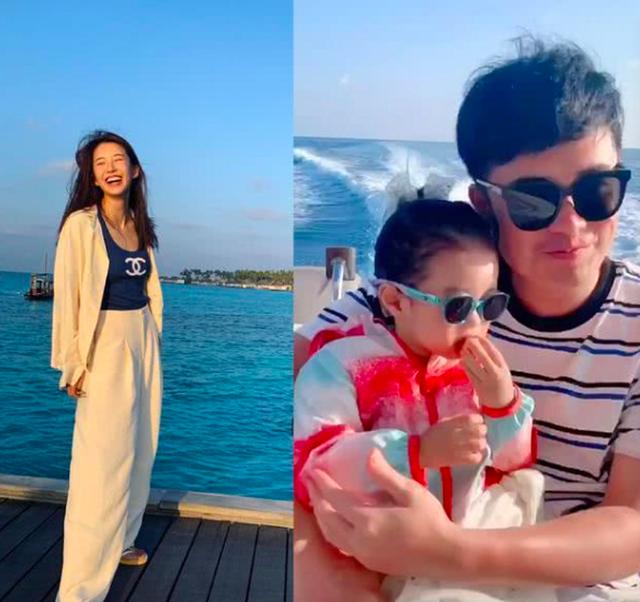 陈赫肩扛3岁女儿出街,安安正面罕见曝光,小长腿抢镜