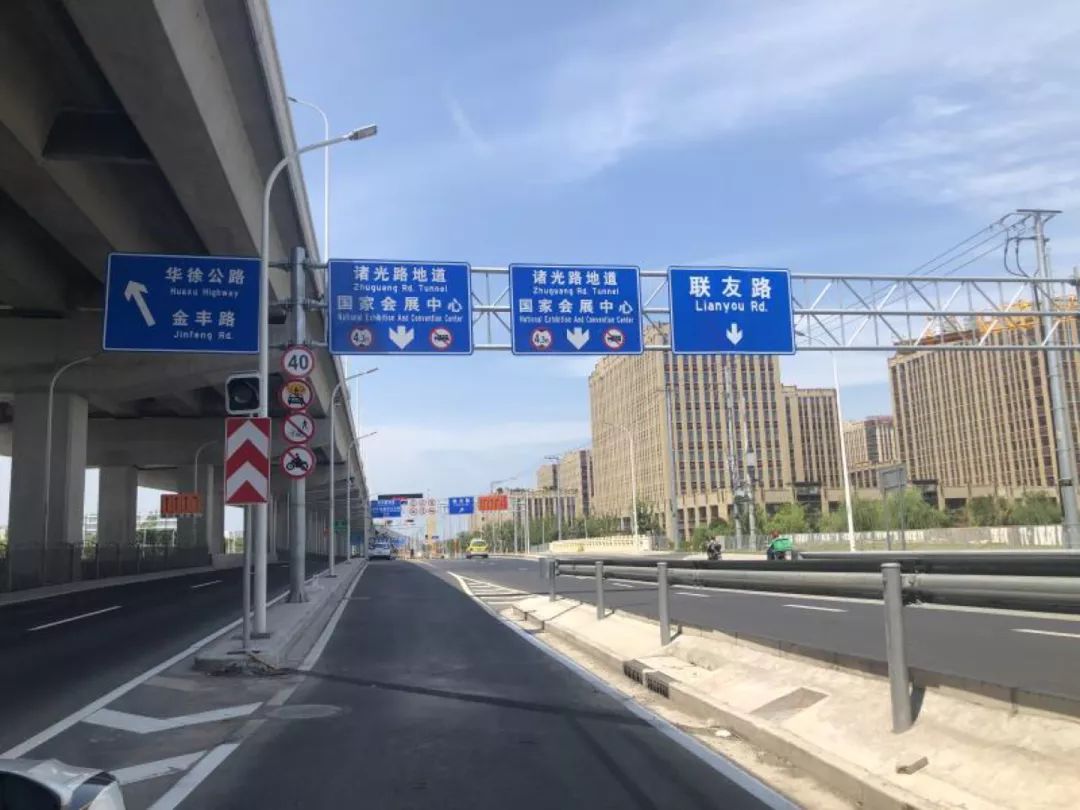 诸光路地道主线已正式通车预计月底地面道路通车