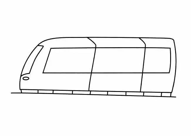 深圳地铁列车怎么画图片