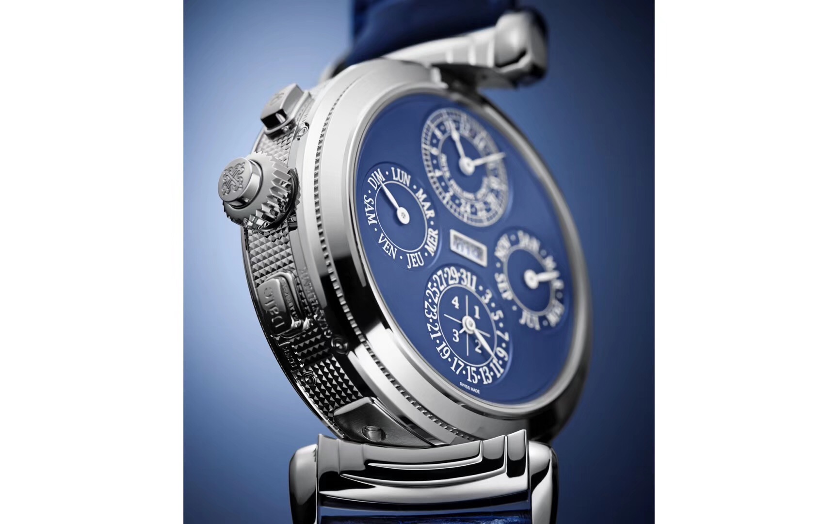 百达翡丽6300g白金蓝面20多项复杂功能表王现货出售