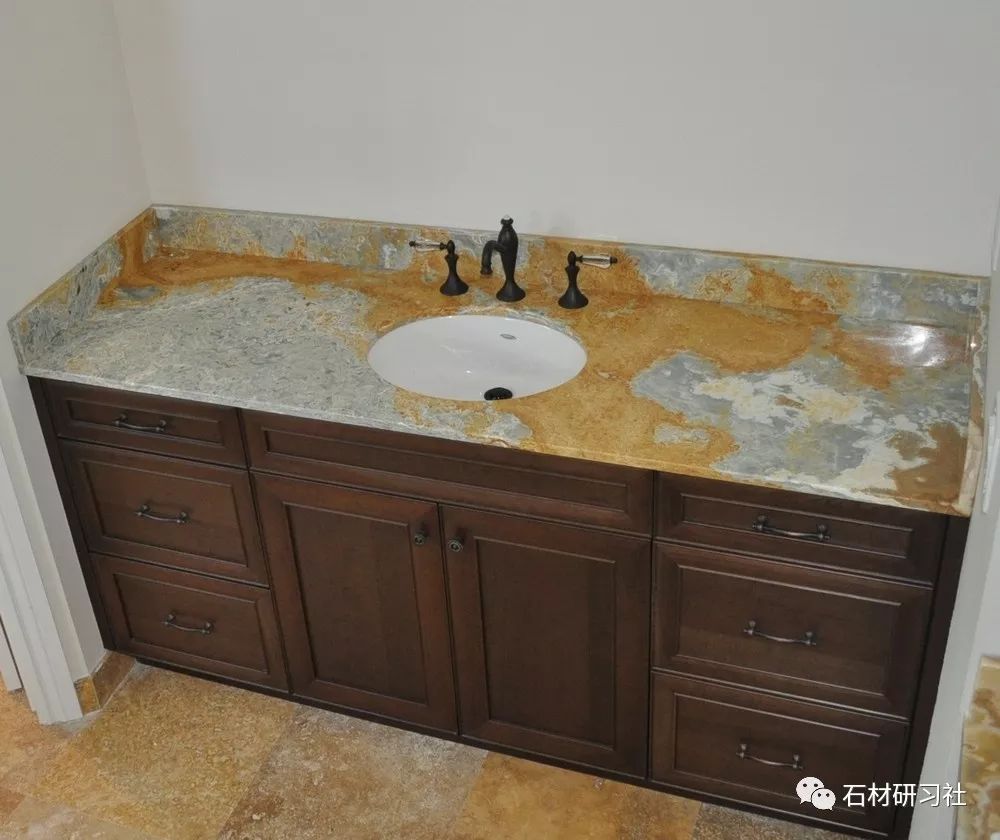 浴室石材台面工艺及国外浴室台面案例图集