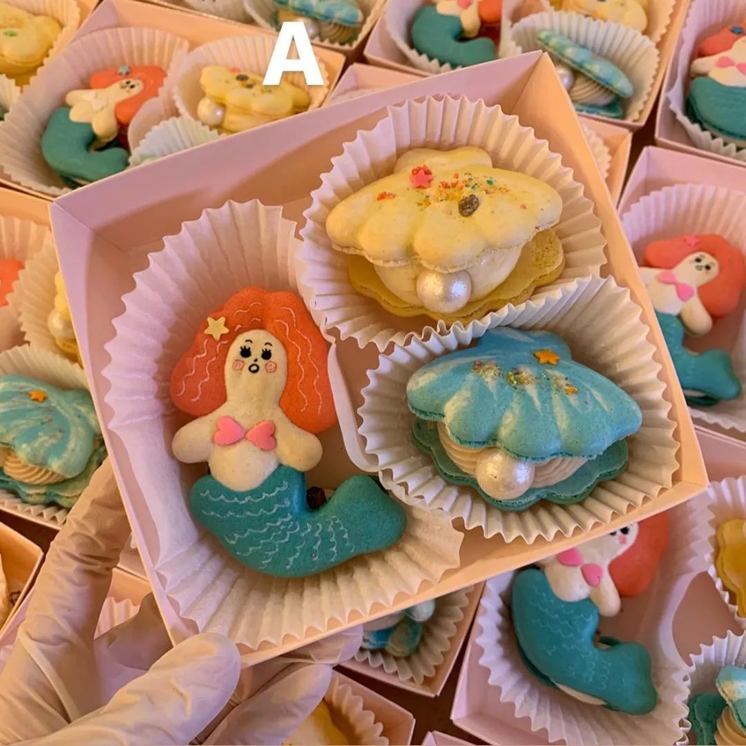 韩国卡通异形马卡龙专卖店颜值惊艳开门3小时内售罄