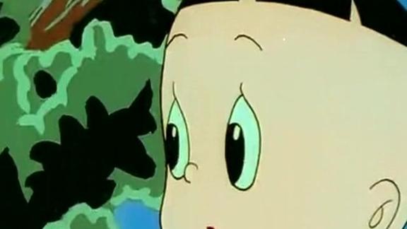 大头儿子和妈妈看到狮子很害怕