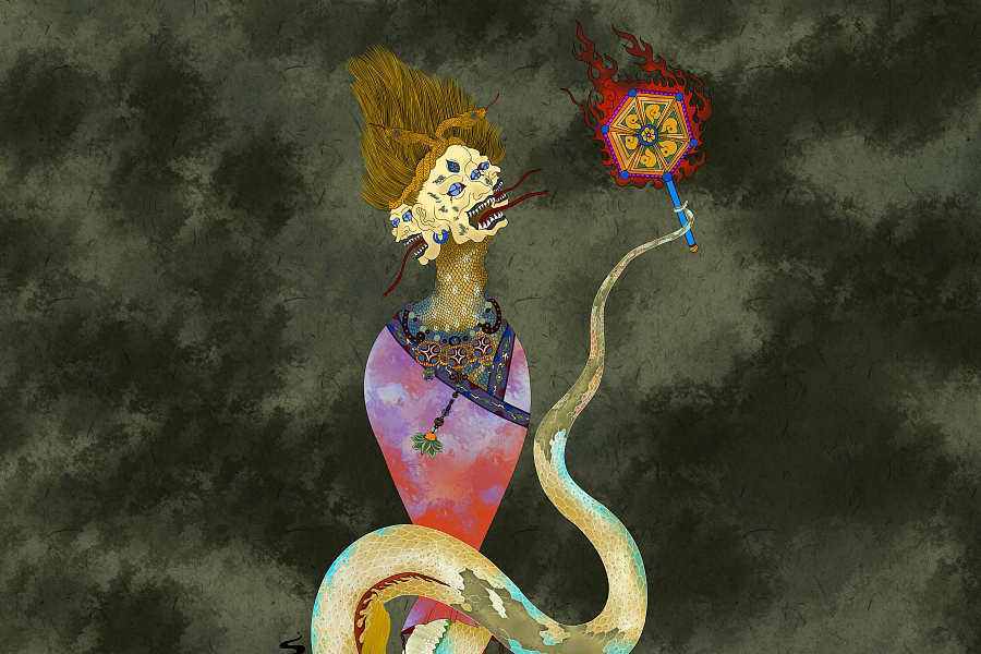 山海经星兽系列,二十八星宿中的翼宿和轸宿,翼火蛇,轸水蚓