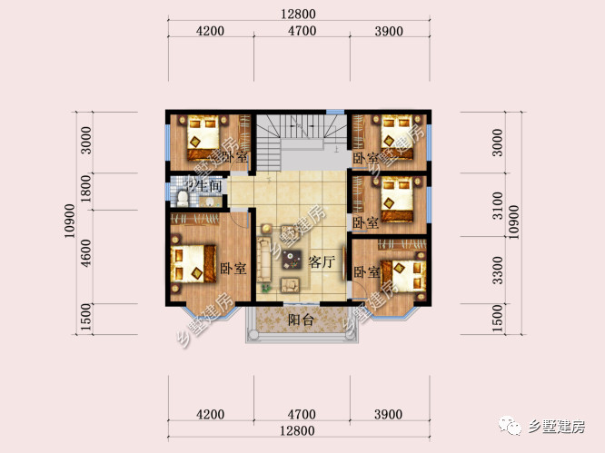 13x11米简欧三层别墅双客厅大露台家有美宅万事无忧