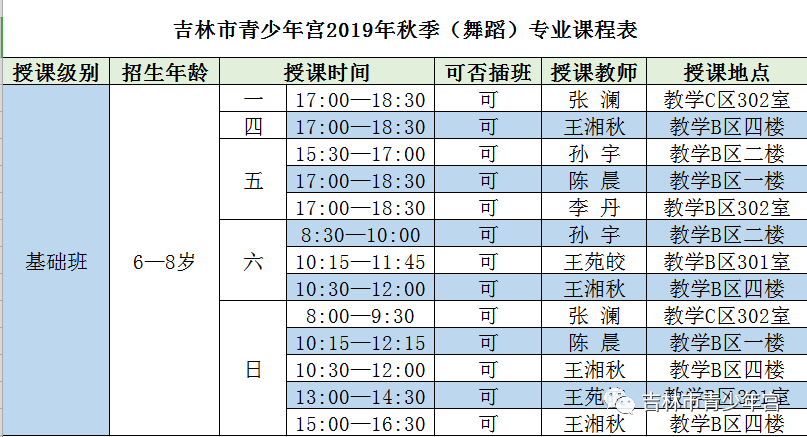 北京舞蹈学院课程表图片