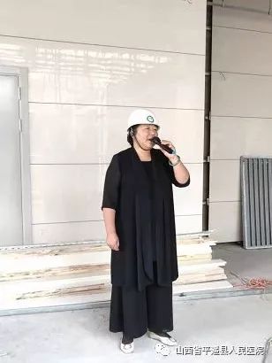 阎丰琴副县长充分肯定了新院区建设取得的成绩,她指出人民医院新院区