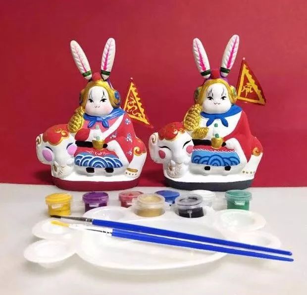 月亮的颜色中秋节兔爷彩绘diy活动报名开始咯