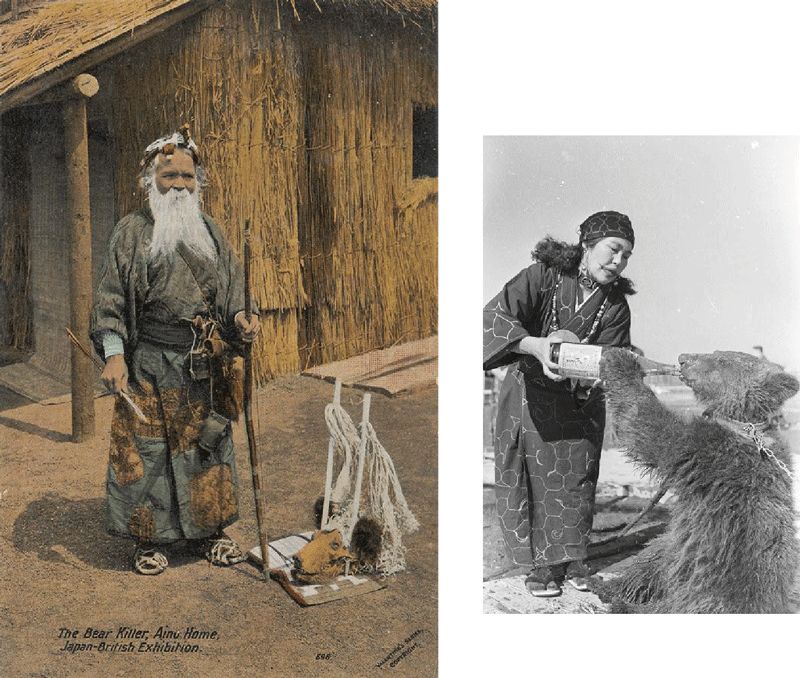 日本阿伊努人神秘的半月形微笑