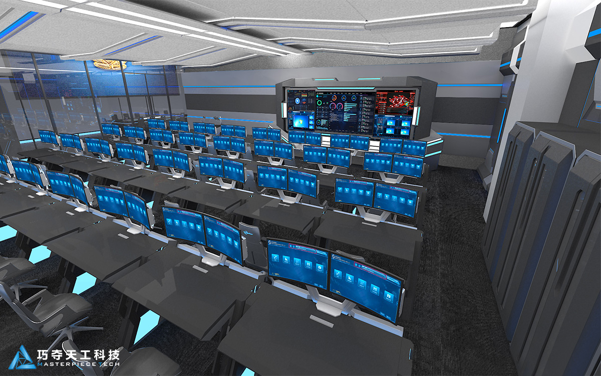 巧夺天工科技-指挥中心操作台-进入未来科技时代