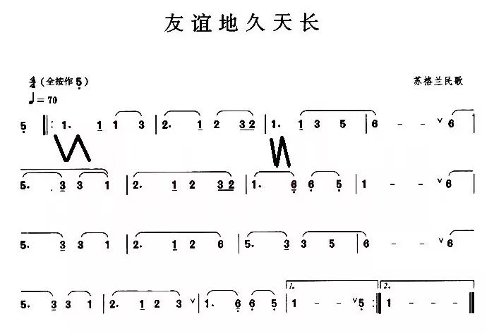 友谊天长地久葫芦丝图片