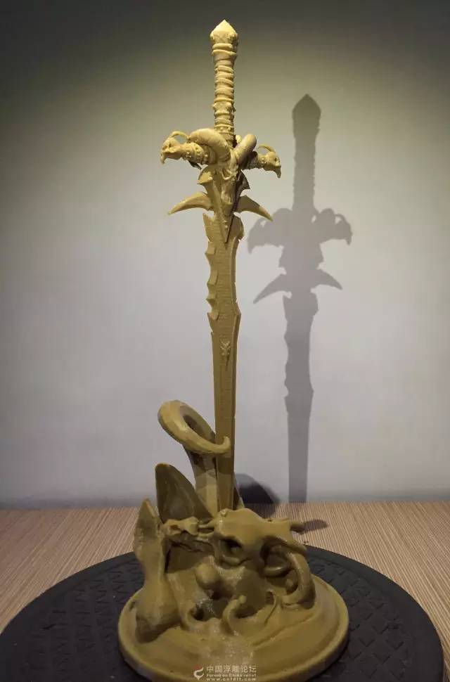 《霜之哀伤》zbrush模型与3d打印成品