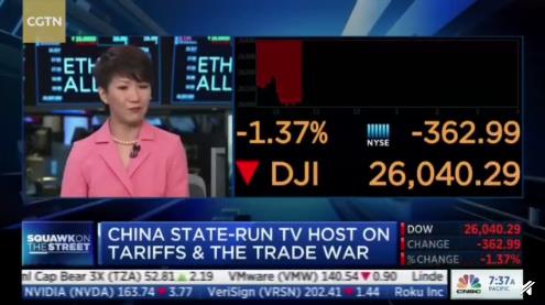 央视主播在美国电视台为中国发声对话美国主流媒体cnbc