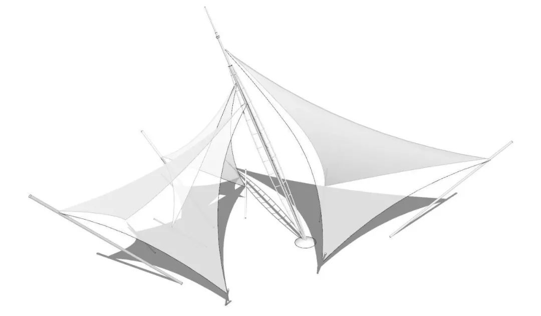 就你也想学扎哈的异形建筑先把张拉膜结构模型做好吧