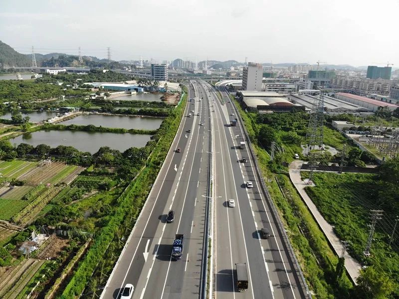 双向10车道广深高速厚街段拓宽国庆前或将完成投用