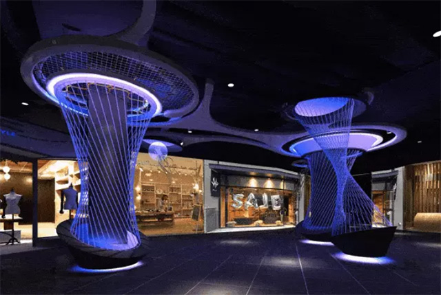 浅析沈阳时尚pro a区如何打造全新科技风主题街区设计_镜面