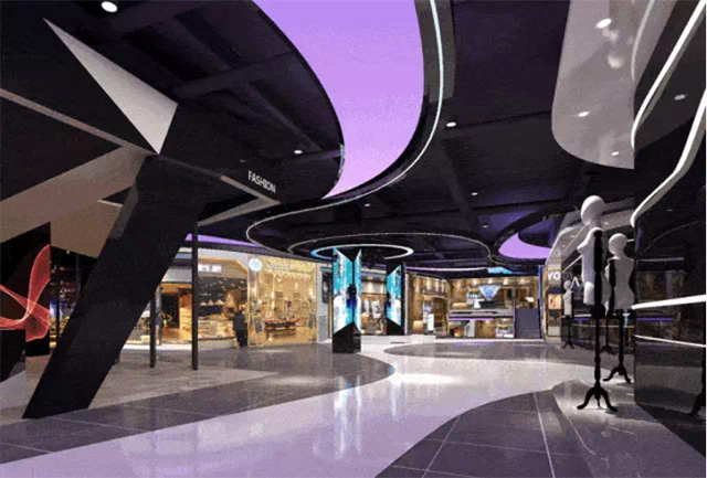浅析沈阳时尚pro a区如何打造全新科技风主题街区设计_镜面