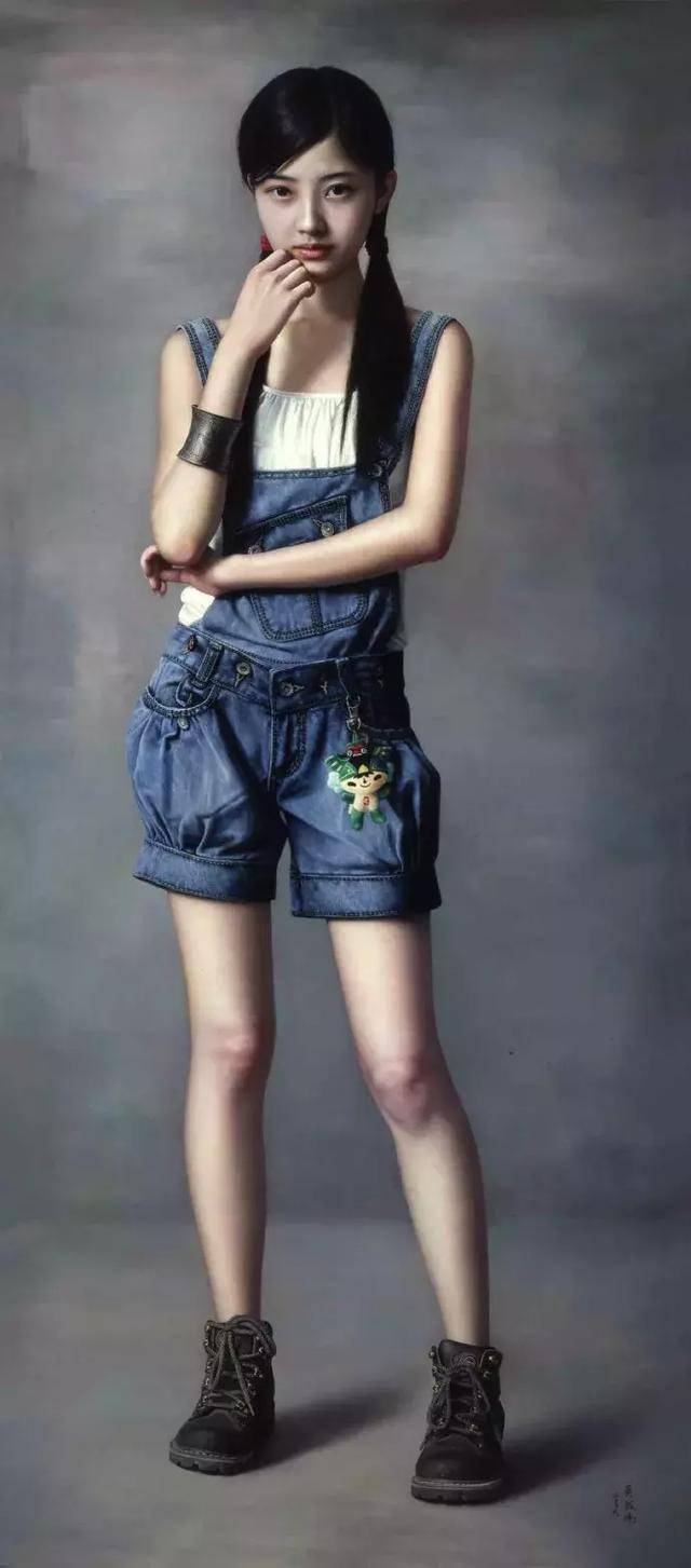 书画名家吴成伟笔下的美女