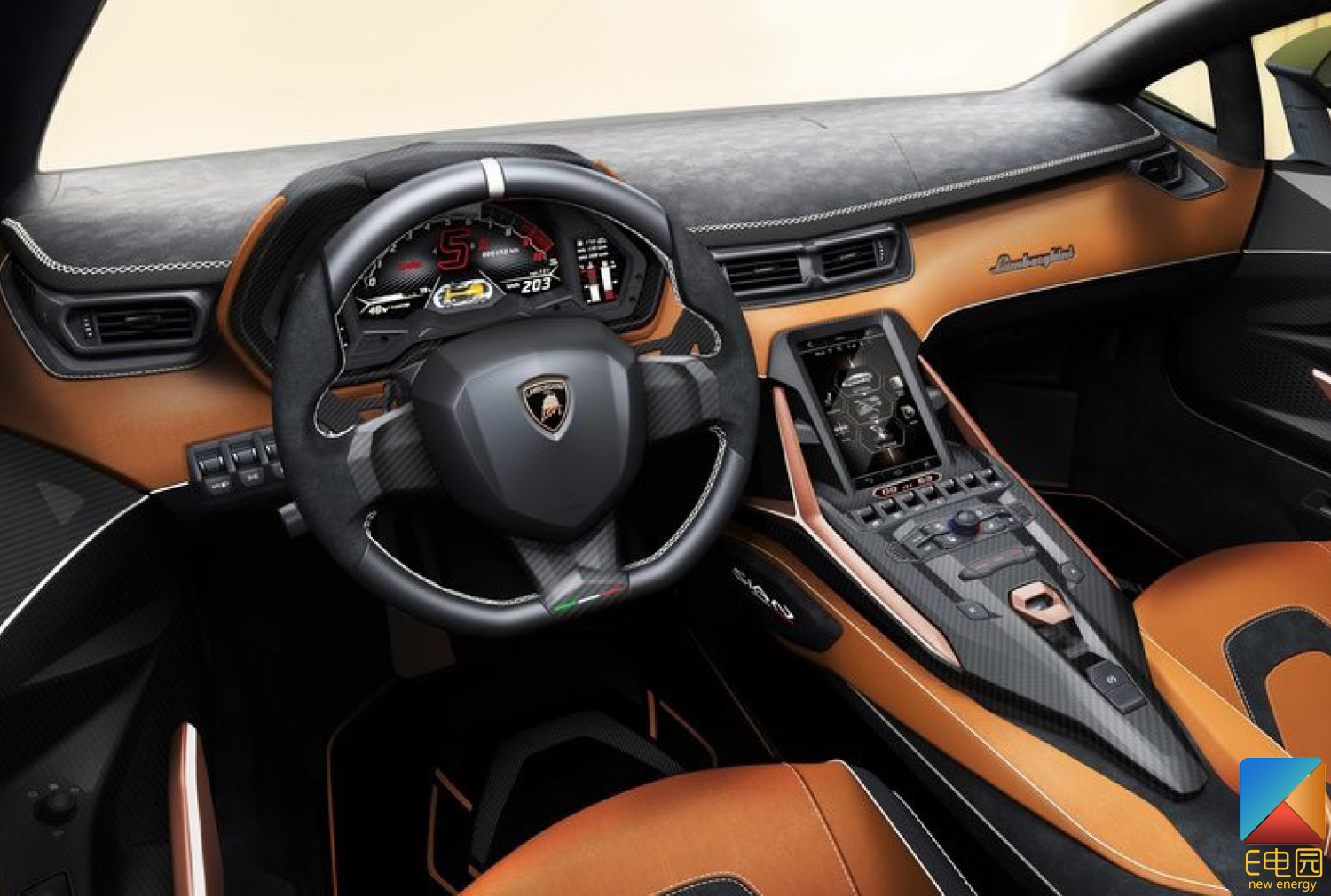 28s破百兰博基尼首款混动超跑sian官图发布