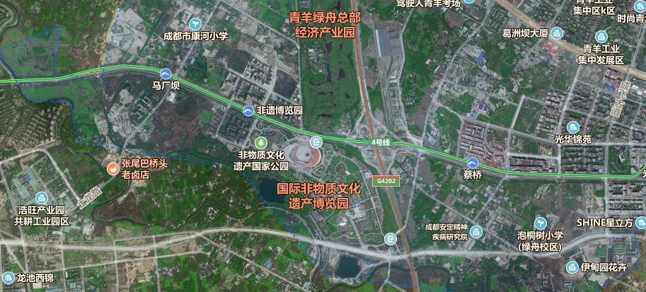 其中,光华大道两侧的蔡桥片区和马厂坝片区,就是青羊新城待开发土地的