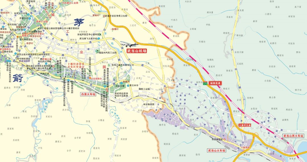 超详细!十堰中心城区交通图十堰市自然资源和规划局发布