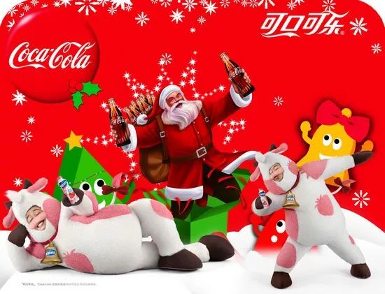 圣诞老人提前营业可口可乐喝到停不下来