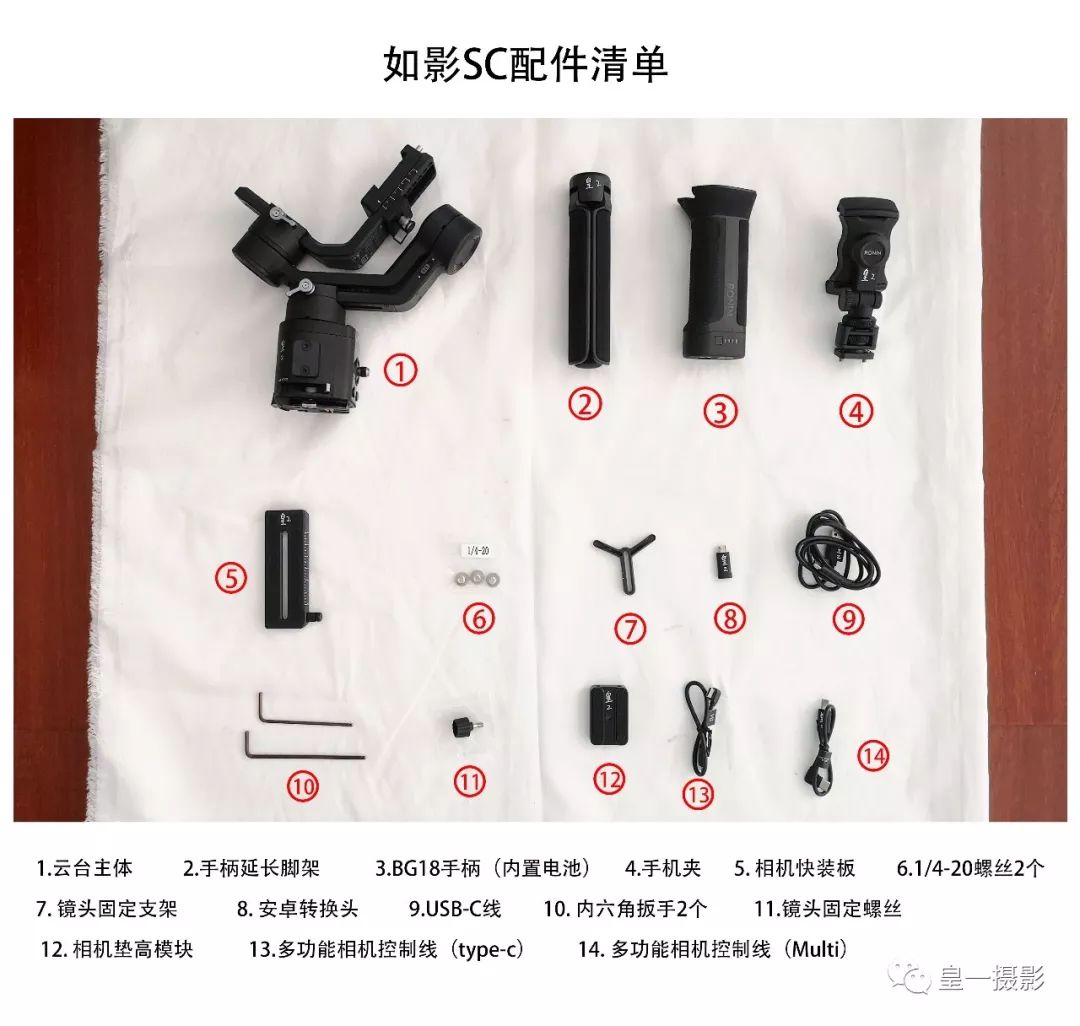 重要器材配件清单