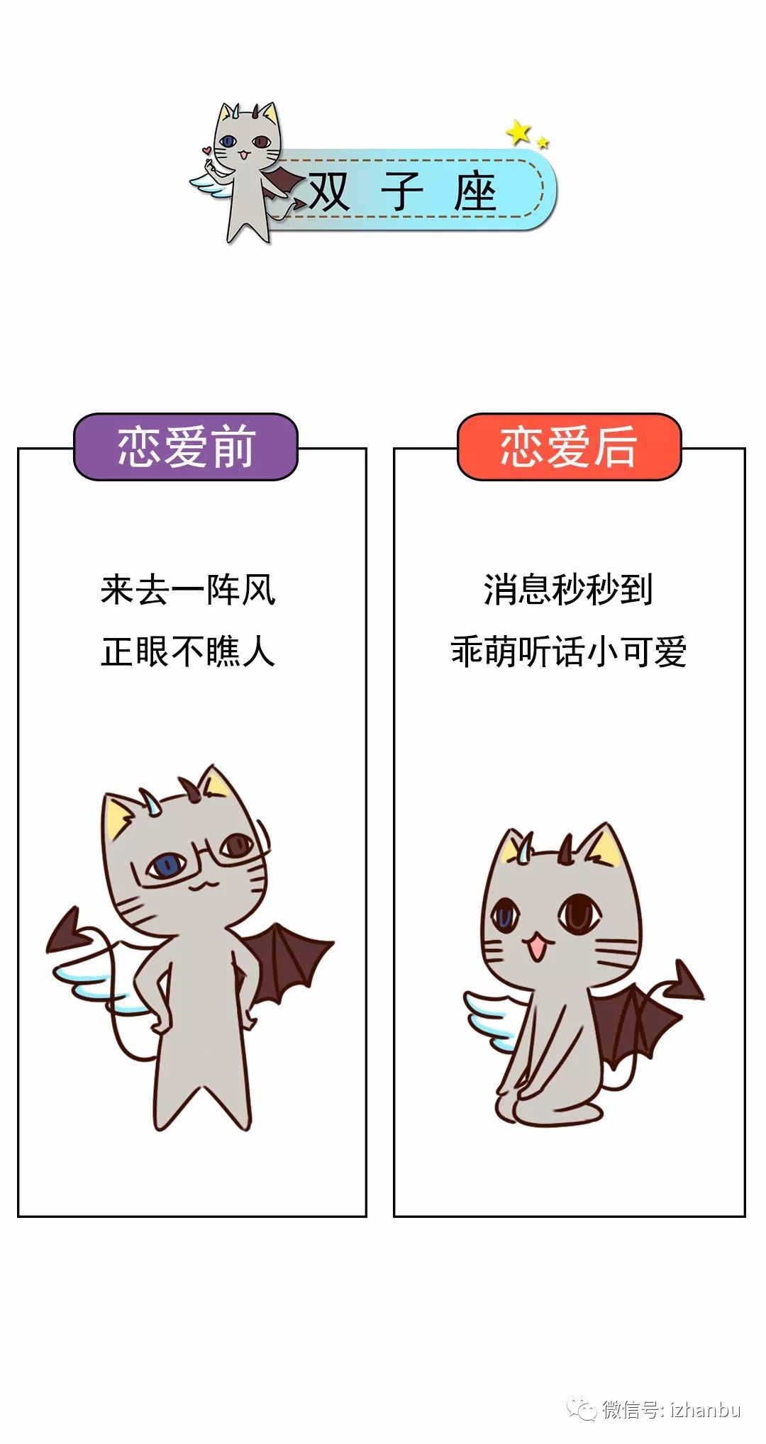 十二星座恋爱前后对比