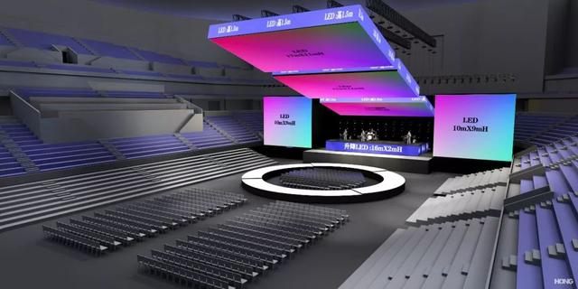 有着非凡呈现的"圆"舞台,被誉为演唱会最大亮点之一.