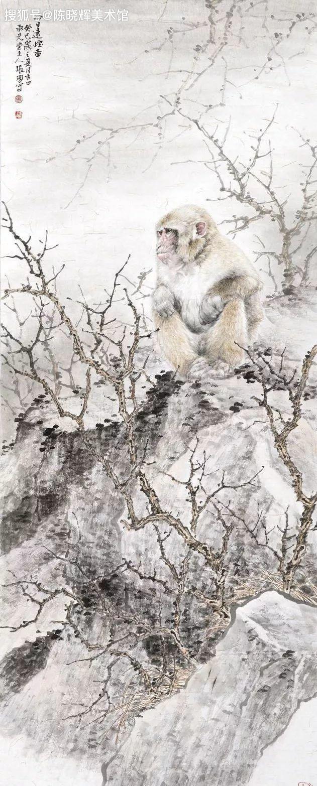 原创他与齐白石是同乡精于工笔画他笔下的猴子活灵活现令人称奇