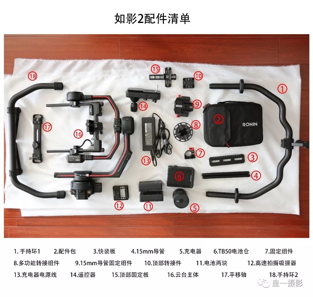 重要器材配件清单