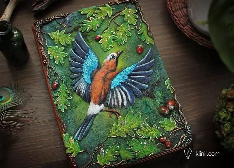 浮雕皮雕原来软陶雕刻的魔法封皮