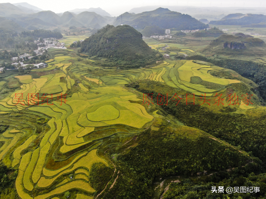贵阳:高坡乡中秋时节梯田一派金色喜人