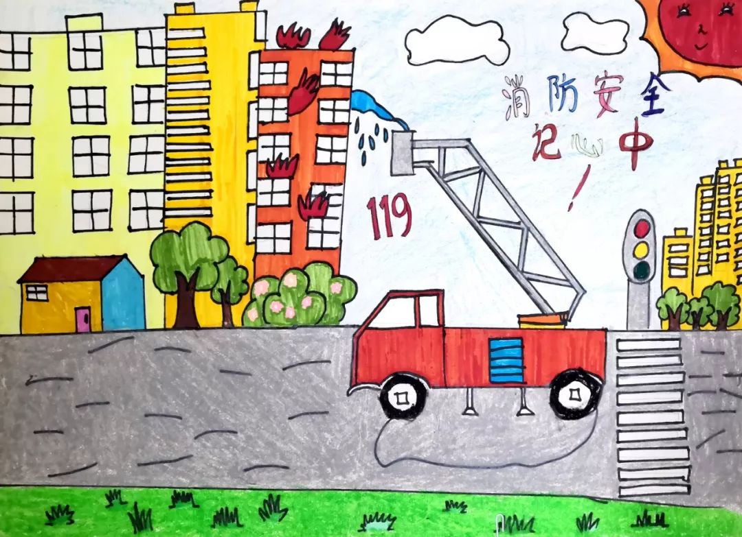 楚雄小朋友"童眼"看消防 (一)