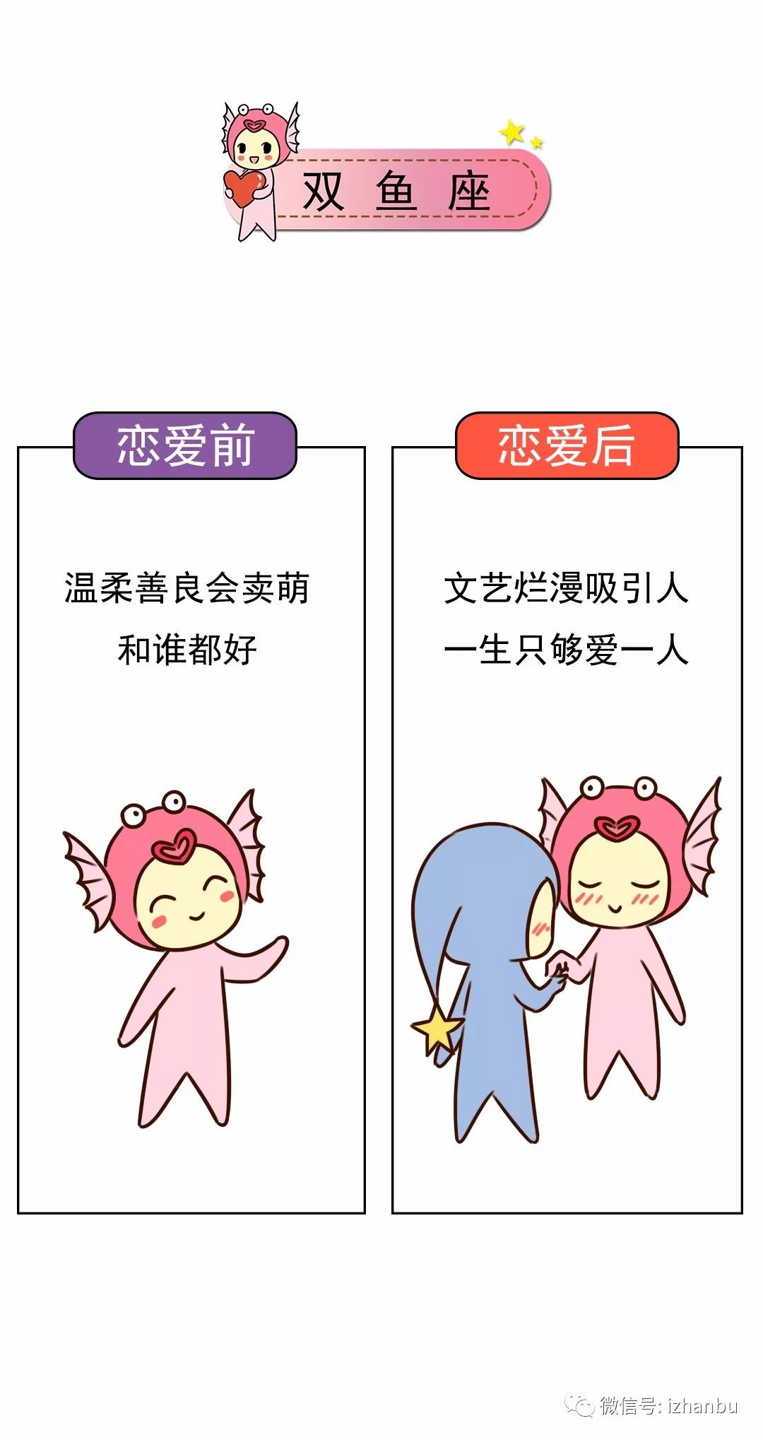 十二星座恋爱前后对比