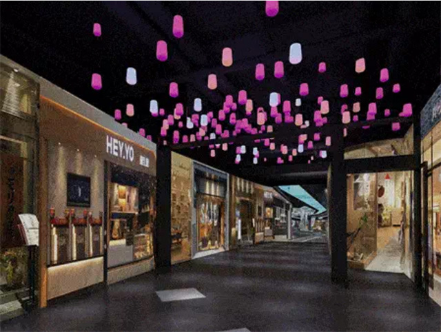 浅析沈阳时尚pro a区如何打造全新科技风主题街区设计_镜面