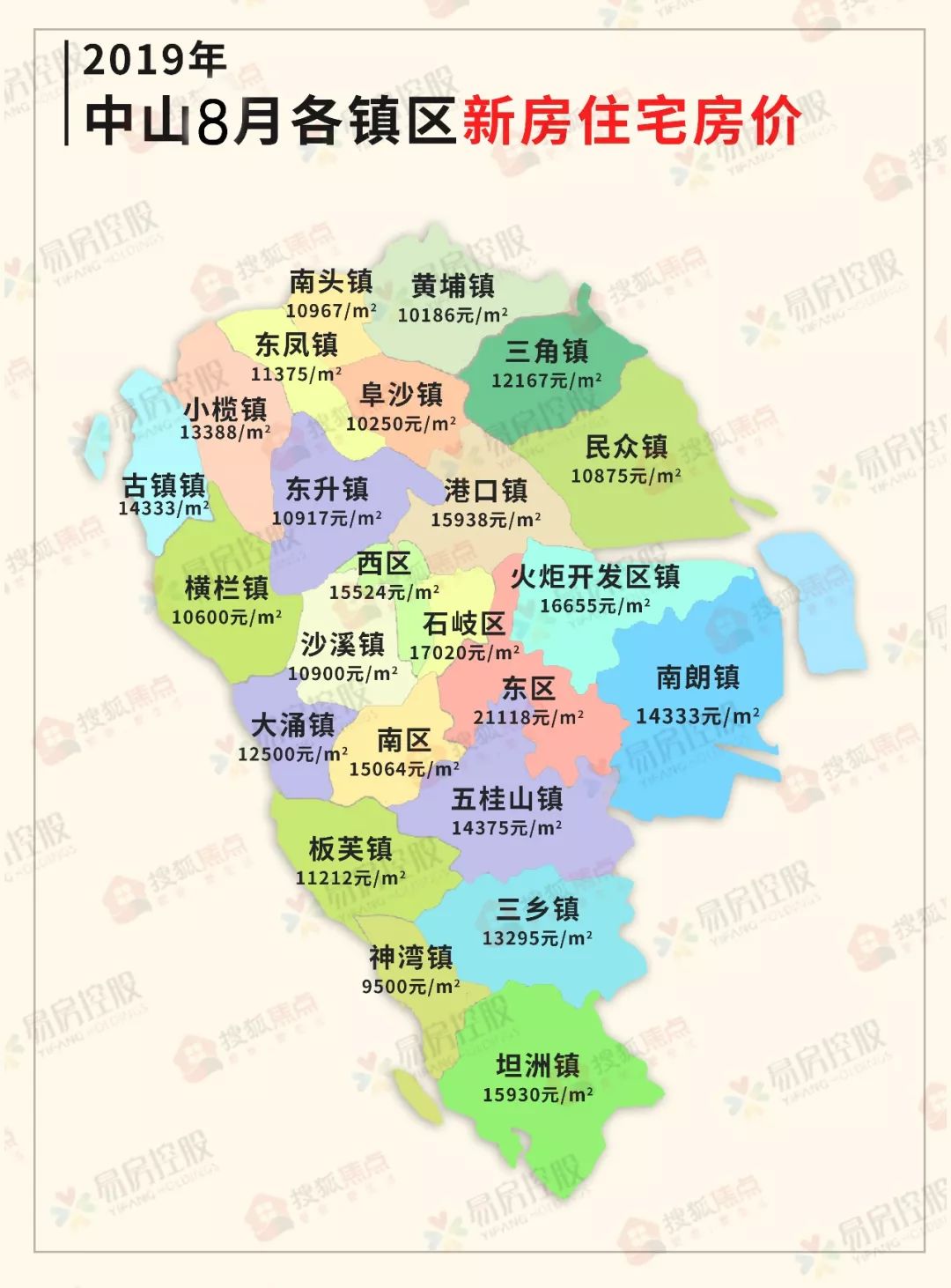 中山市镇区地图图片