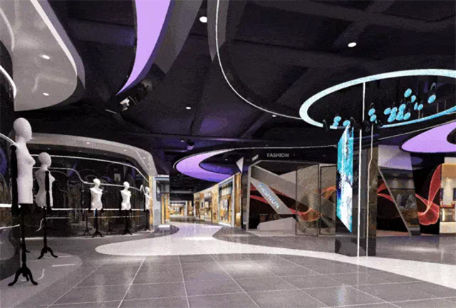 浅析沈阳时尚pro a区如何打造全新科技风主题街区设计_镜面