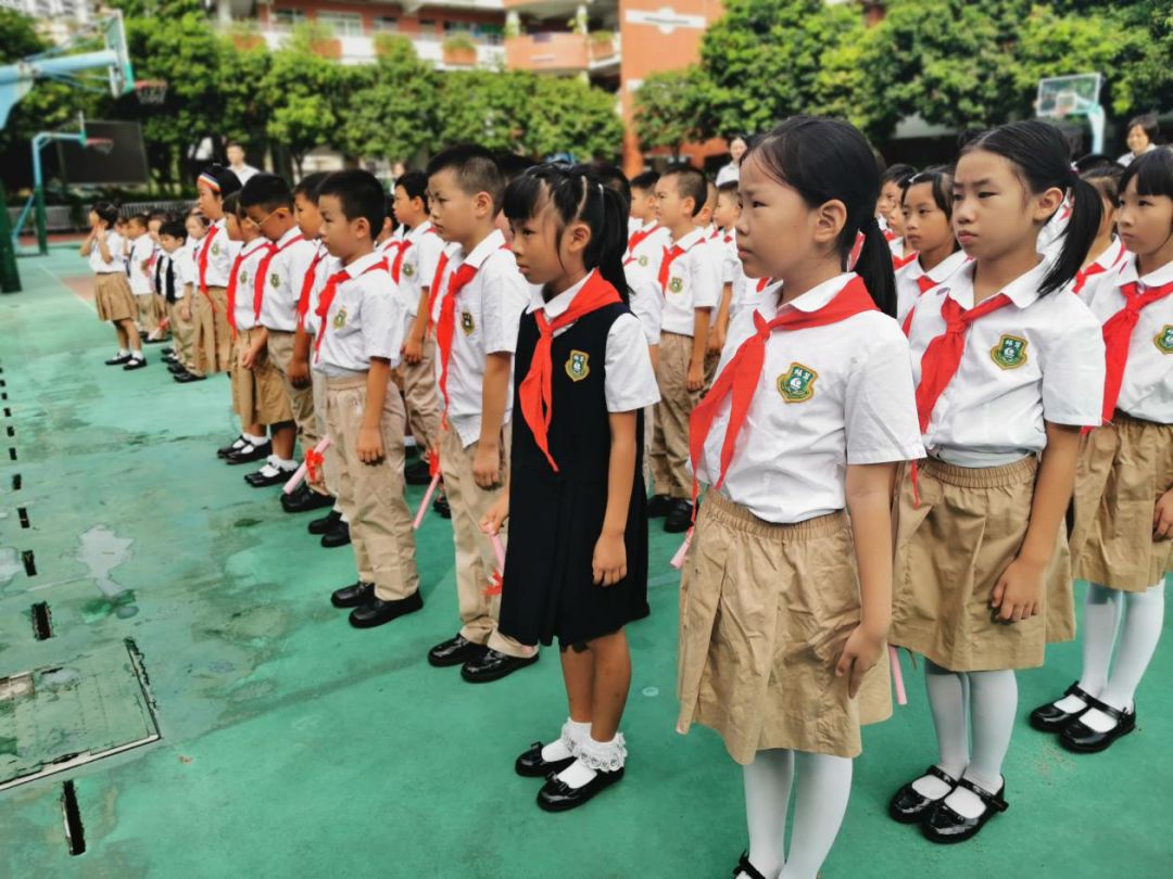 播种阳光茁壮成长广州市绿翠现代实验学校小学部2019学年第一学期开学