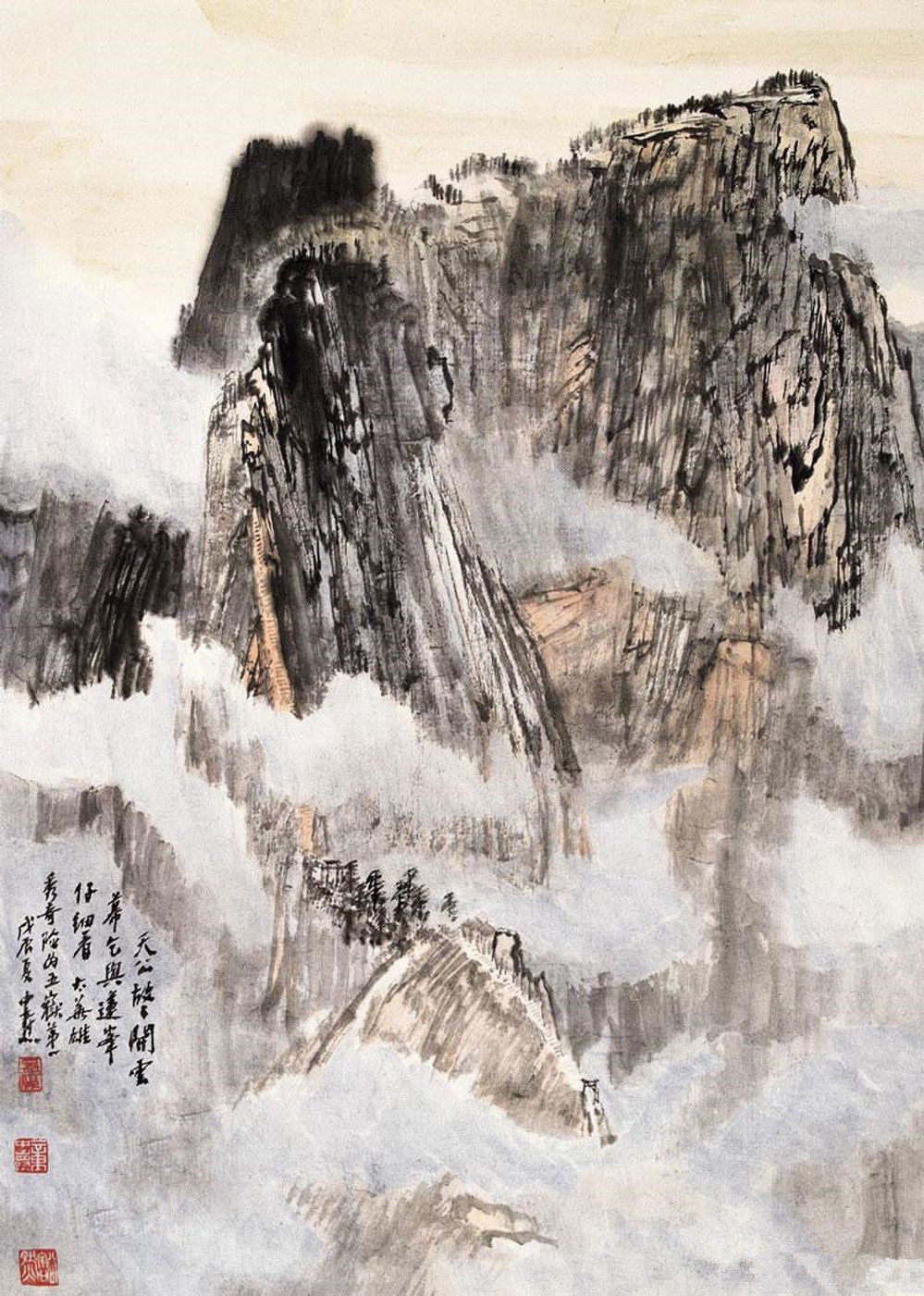 童中焘画家《轻抚那虚幻不定的云烟》