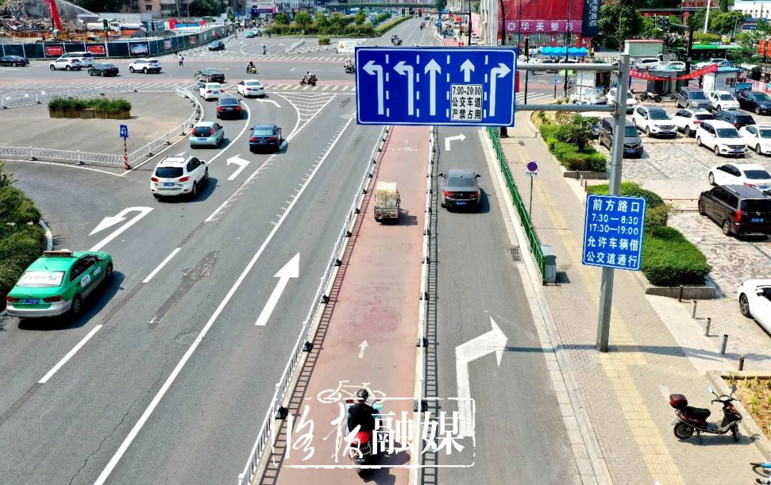 洛阳这些路口非机动车道为啥中置详细解答来了
