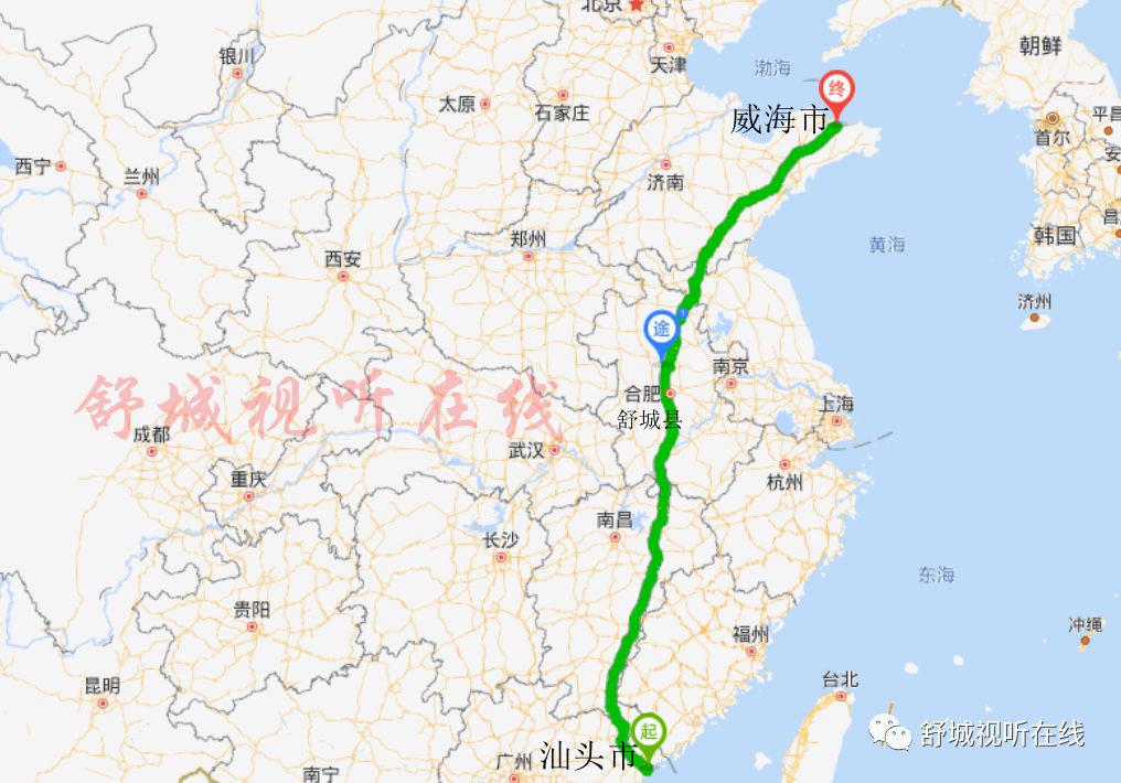 山东206国道全程线路图图片