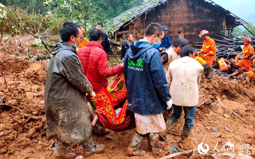 雲南巧家滑坡自然災害已致6人遇難_巧家縣