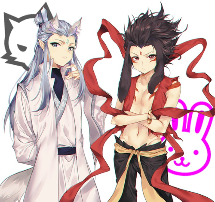原创哪吒之魔童降世同人哪吒把敖丙接回了家开始了降妖除魔的日常